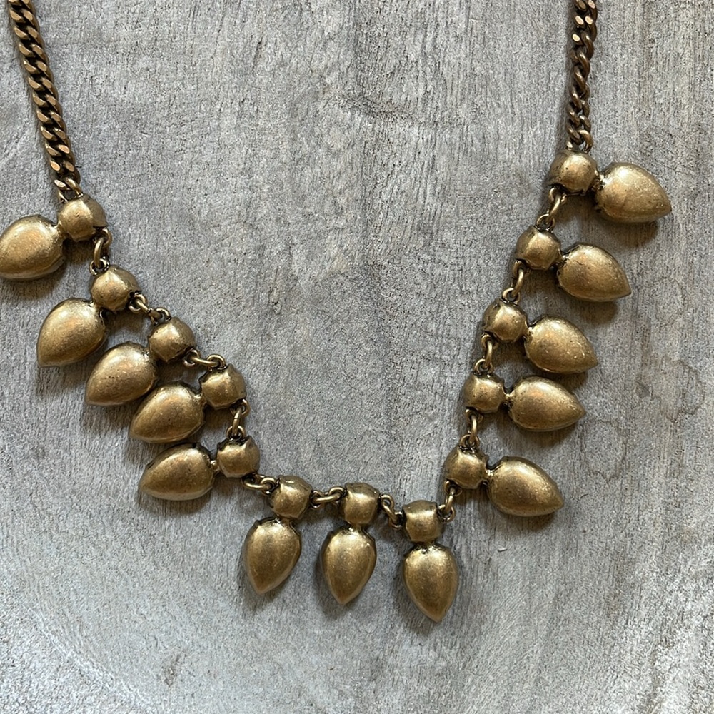 J. Crew Taupe and Brown Statement Necklace - Picture 5 of 8